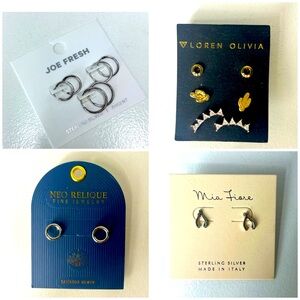 NWOT Bundle of 8 Pairs of Small Earrings